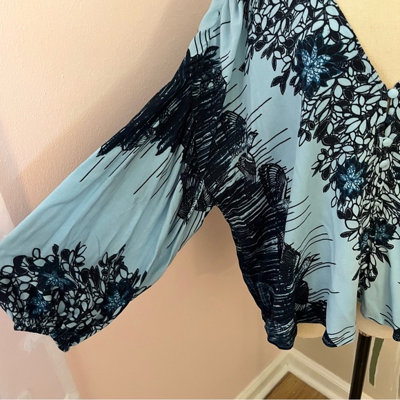 Free People Floral Print Blouse - Picture 9 of 9
